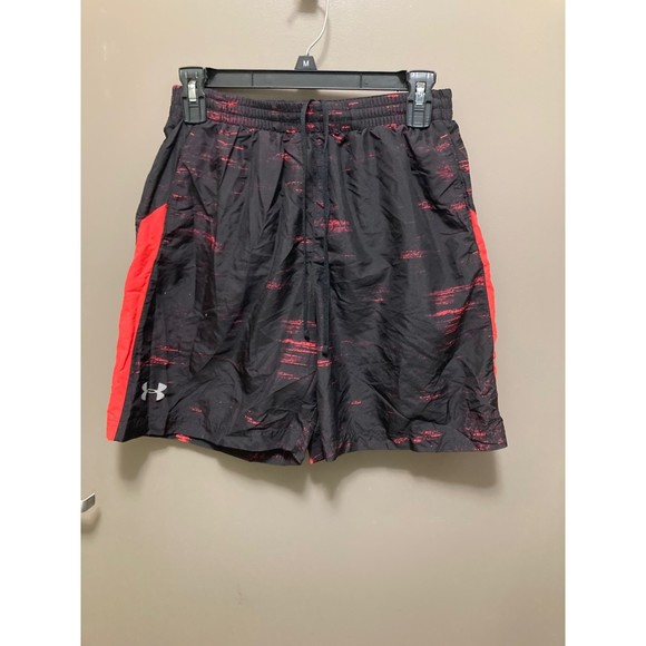 Under Armour Men's Swim Trunks size M Black/Red - Picture 1 of 2
